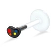 Bright Enameled labrets Push-in LA-753